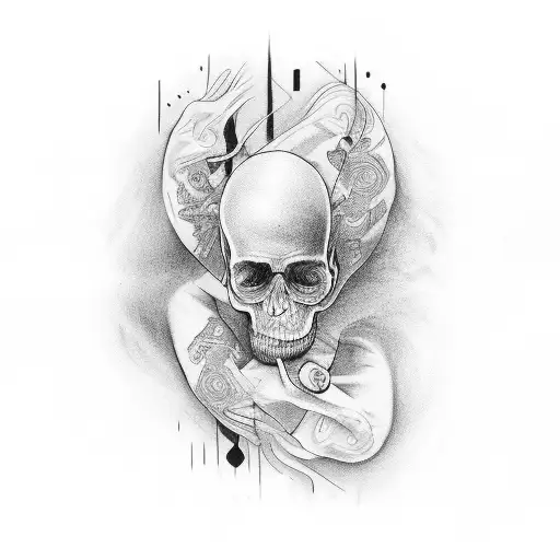 fatherhood girls tattoo design idea