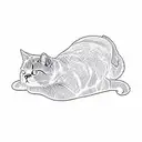 british shorthair cat tattoo design idea