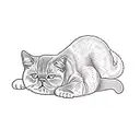 british shorthair cat tattoo design idea