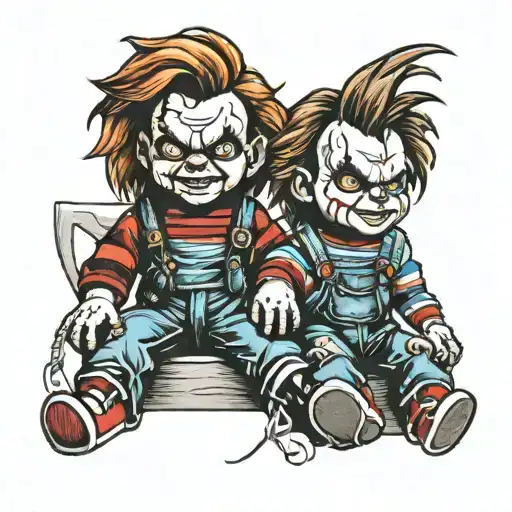 Gemini tattoo chucky and chucky tattoo design idea