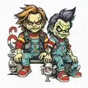 Gemini tattoo chucky and chucky tattoo design idea