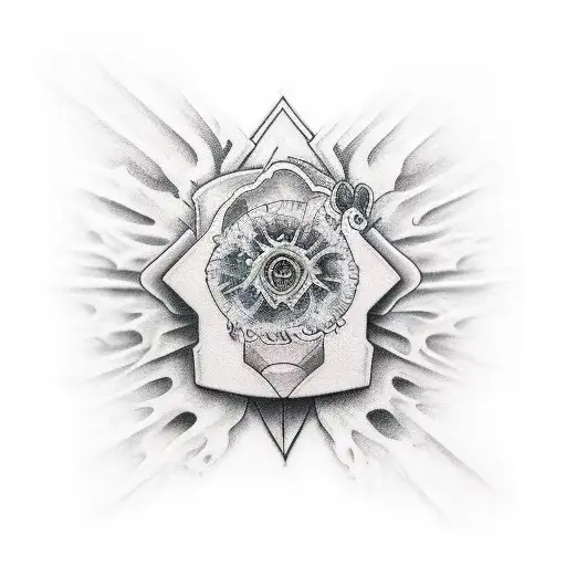 rip in skin tattoo design idea