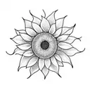 sunflower  tattoo design idea