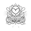 love alone tattoo design idea