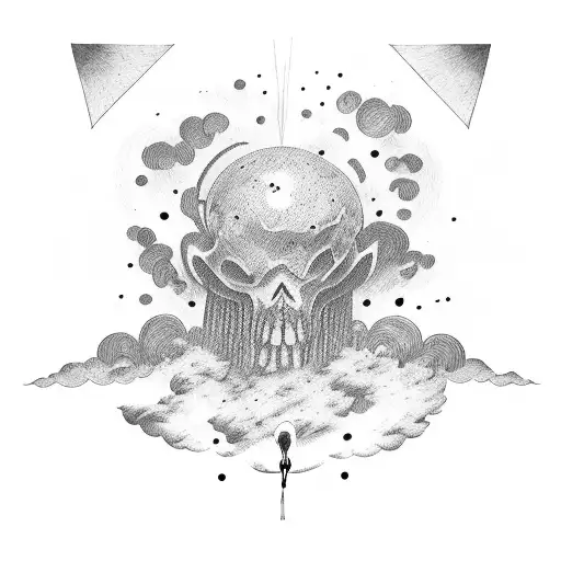 a man falling from the sky and accepting his fate tattoo design idea