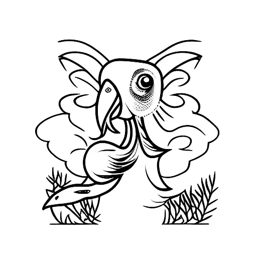 dodo bird tattoo design idea