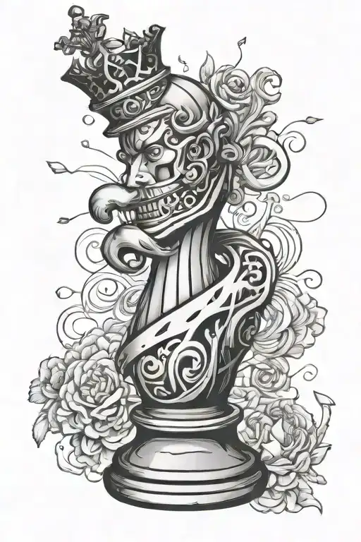 Killer Queen Chess Piece in JOJO's Bizarre Adventure tattoo design idea