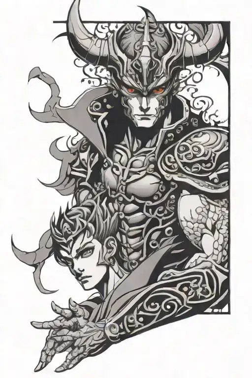 jojo bizarre adventure killer queen tattoo design idea