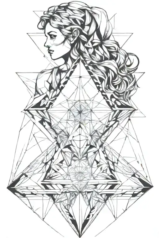 burning man tattoo design idea