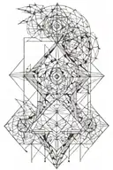 burning man tattoo design idea