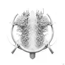 horseshoe tattoo design idea