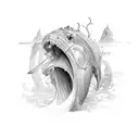horseshoe tattoo design idea