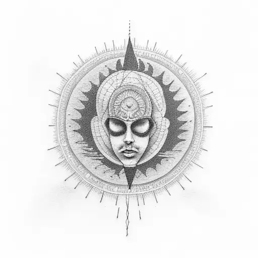 nirvana mental peace tattoo design idea
