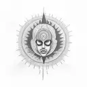 nirvana mental peace tattoo design idea