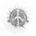 nirvana mental peace tattoo design idea