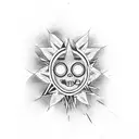 nirvana mental peace tattoo design idea