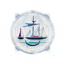 Scales representing law blended with ship wheel representing maritime  tattoo design idea