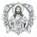 jesus rising from the dead tattoo design idea