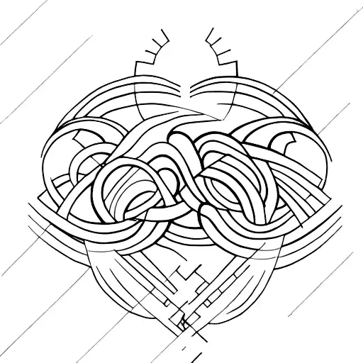 Symbolic representation of the bond between brother and sister tattoo design idea