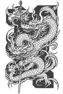Rujerds spear from Mushu Tensei tattoo design idea