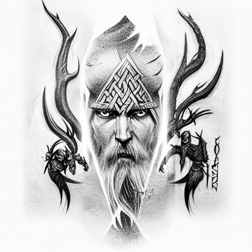 norse gods tattoo design idea