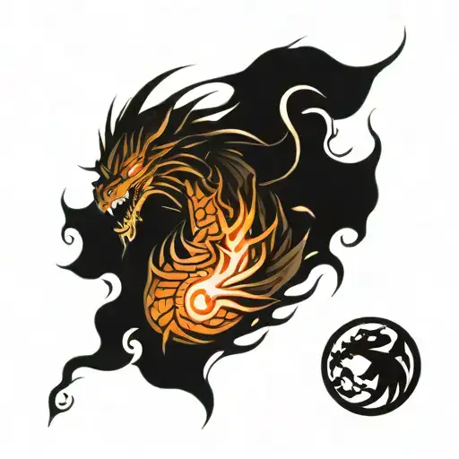 dracarys tattoo design idea