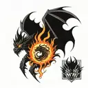 dracarys tattoo design idea