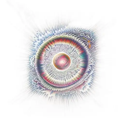 birth of a universe big bang tattoo design idea