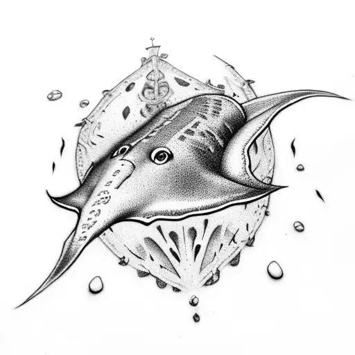 Stingray In Tattoo Style Stock Illustration - Download Image Now - Stingray,  Tattoo, Sea - iStock