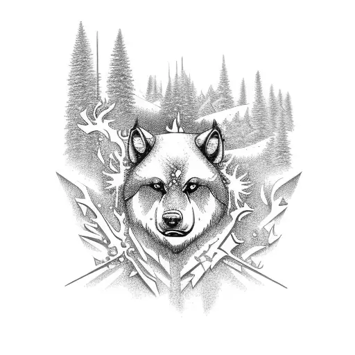 Idaho, snowflake, chainsaw, wildfire, mountain bike, Boise, skiing tattoo design idea