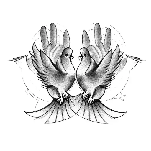 Dove - Tattoo Design Ideas - BlackInk AI