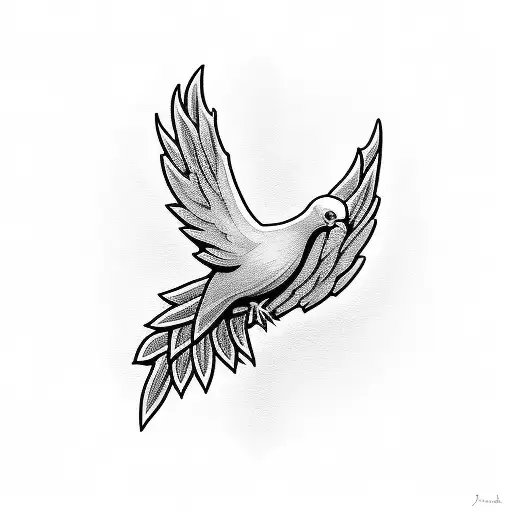 Dove - Tattoo Design Ideas - BlackInk AI