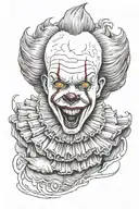 pennywise tattoo design idea
