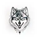 cerberus husky tattoo design idea