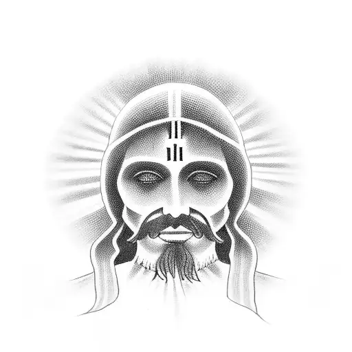 Mexican Jesus tattoo design idea