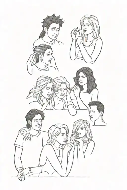 Friends TV Show The Reality tattoo design idea