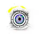Clock two face eye  tattoo design idea