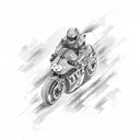 race track tattoo design idea