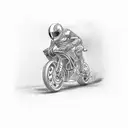 race track tattoo design idea