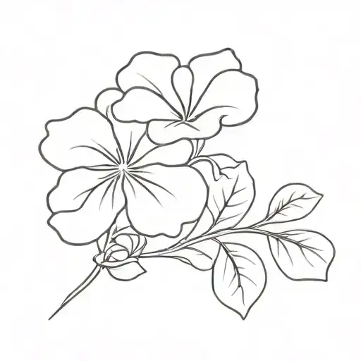 geranium molle tattoo design idea
