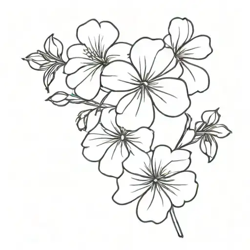 beaten down geranium molle tattoo design idea