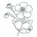beaten down geranium molle tattoo design idea
