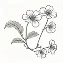 beaten down geranium molle tattoo design idea