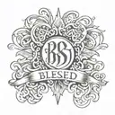 blessed tattoo design tattoo design idea