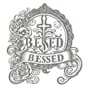 blessed tattoo design tattoo design idea