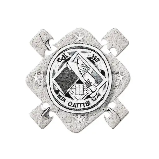 Jigsaw puzzle, boy scout badge, coal miner, knitting tattoo design idea