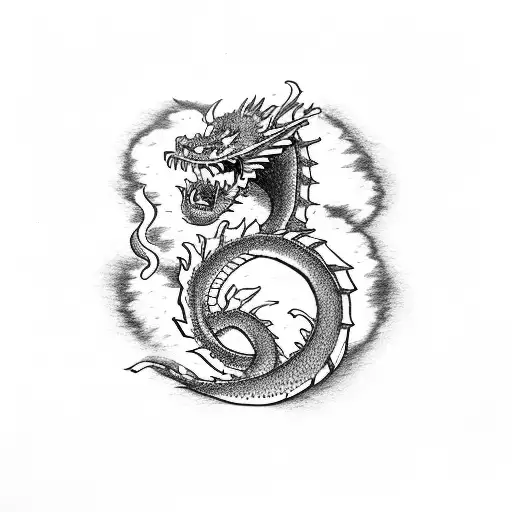 cat pharmacy dragons apocalypse wildfires tattoo design idea