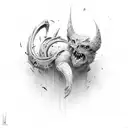 brutal scratches tattoo design idea