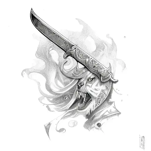 sword  ragnarok  tattoo design idea