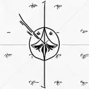 libra and sagittarius tattoo design idea